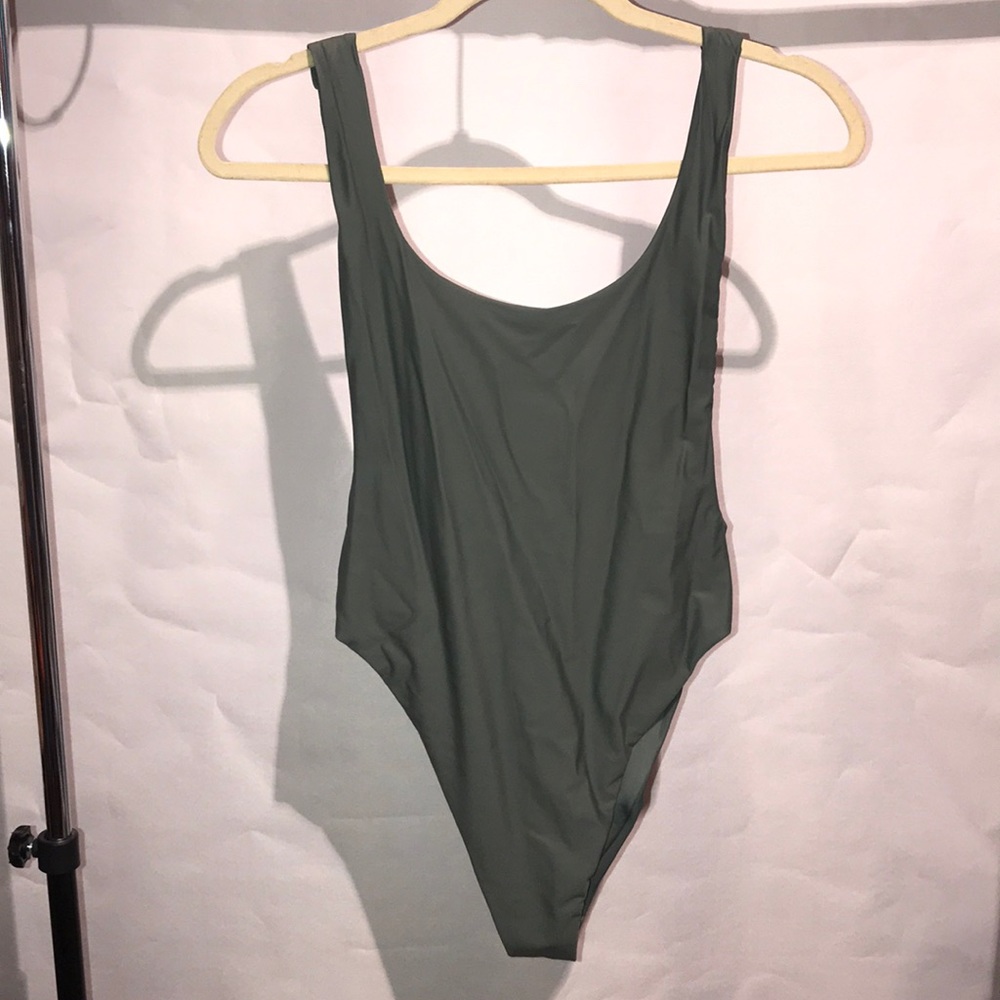 Olive green Aerie one piece